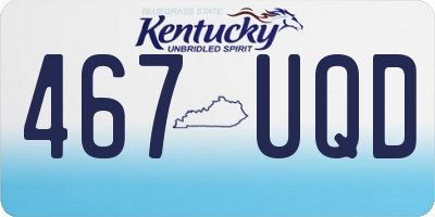 KY license plate 467UQD