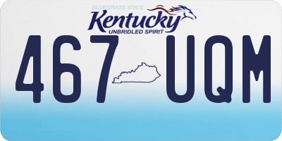 KY license plate 467UQM