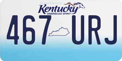 KY license plate 467URJ
