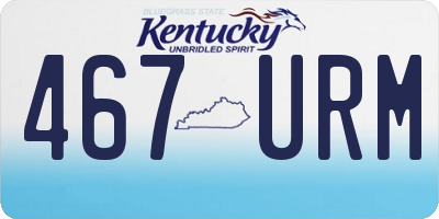 KY license plate 467URM