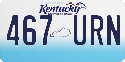 KY license plate 467URN