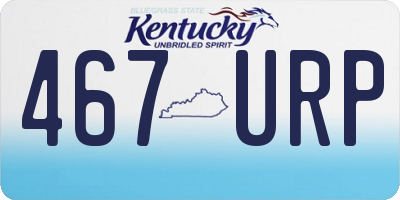 KY license plate 467URP