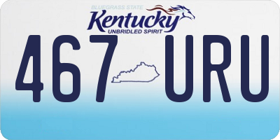 KY license plate 467URU