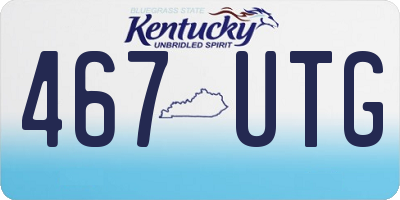 KY license plate 467UTG