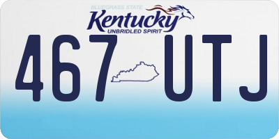 KY license plate 467UTJ