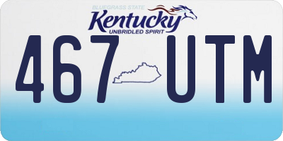 KY license plate 467UTM