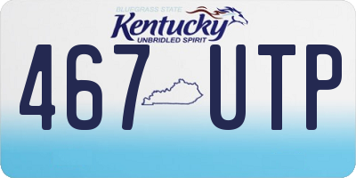 KY license plate 467UTP