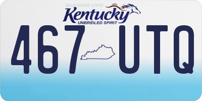 KY license plate 467UTQ