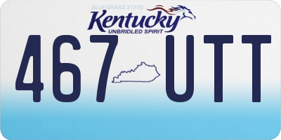 KY license plate 467UTT