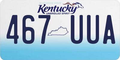 KY license plate 467UUA