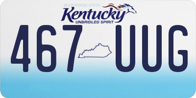KY license plate 467UUG