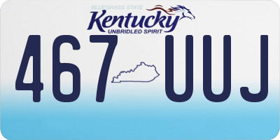 KY license plate 467UUJ