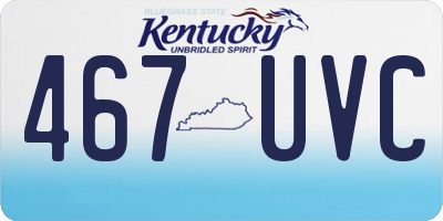KY license plate 467UVC