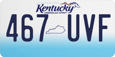 KY license plate 467UVF