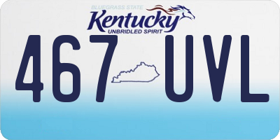 KY license plate 467UVL