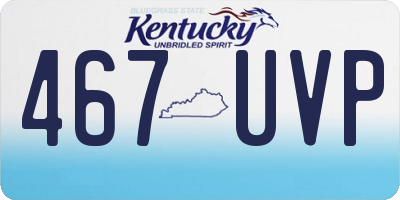 KY license plate 467UVP