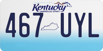 KY license plate 467UYL