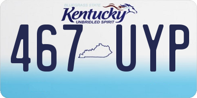 KY license plate 467UYP