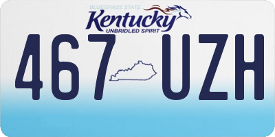KY license plate 467UZH