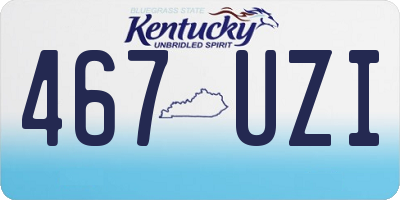 KY license plate 467UZI