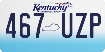 KY license plate 467UZP