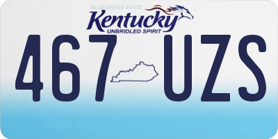 KY license plate 467UZS