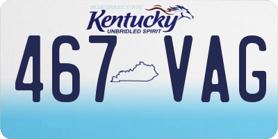 KY license plate 467VAG