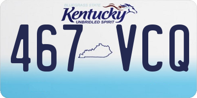 KY license plate 467VCQ
