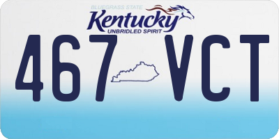 KY license plate 467VCT