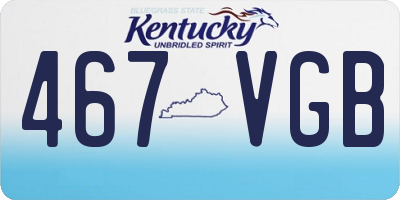 KY license plate 467VGB