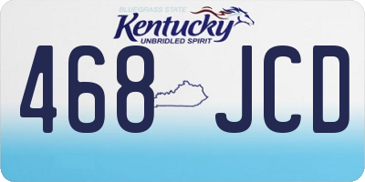 KY license plate 468JCD