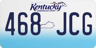 KY license plate 468JCG