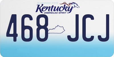 KY license plate 468JCJ