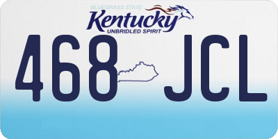 KY license plate 468JCL