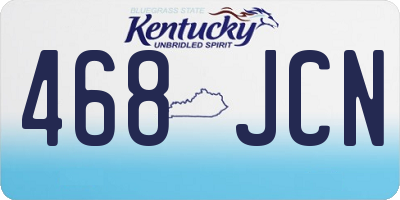 KY license plate 468JCN