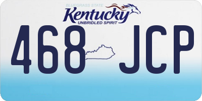 KY license plate 468JCP