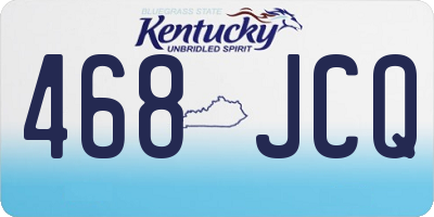 KY license plate 468JCQ