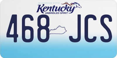 KY license plate 468JCS