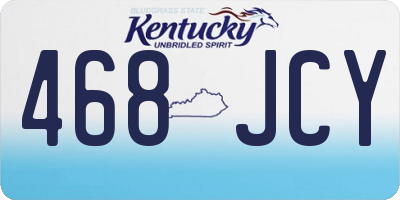 KY license plate 468JCY