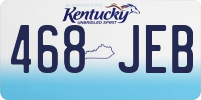 KY license plate 468JEB