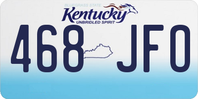 KY license plate 468JFO