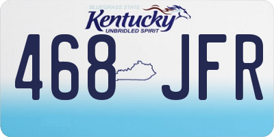 KY license plate 468JFR