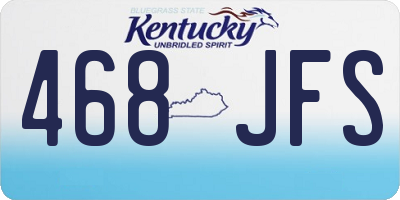 KY license plate 468JFS