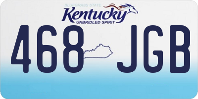 KY license plate 468JGB