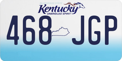 KY license plate 468JGP