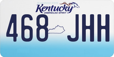 KY license plate 468JHH