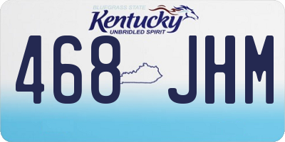 KY license plate 468JHM