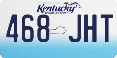 KY license plate 468JHT
