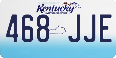 KY license plate 468JJE
