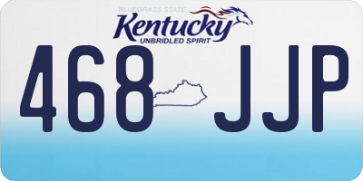 KY license plate 468JJP